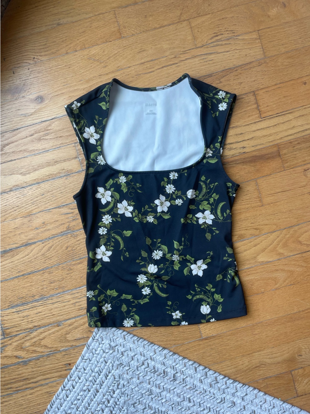 Floral Print Cap Sleeve Tank